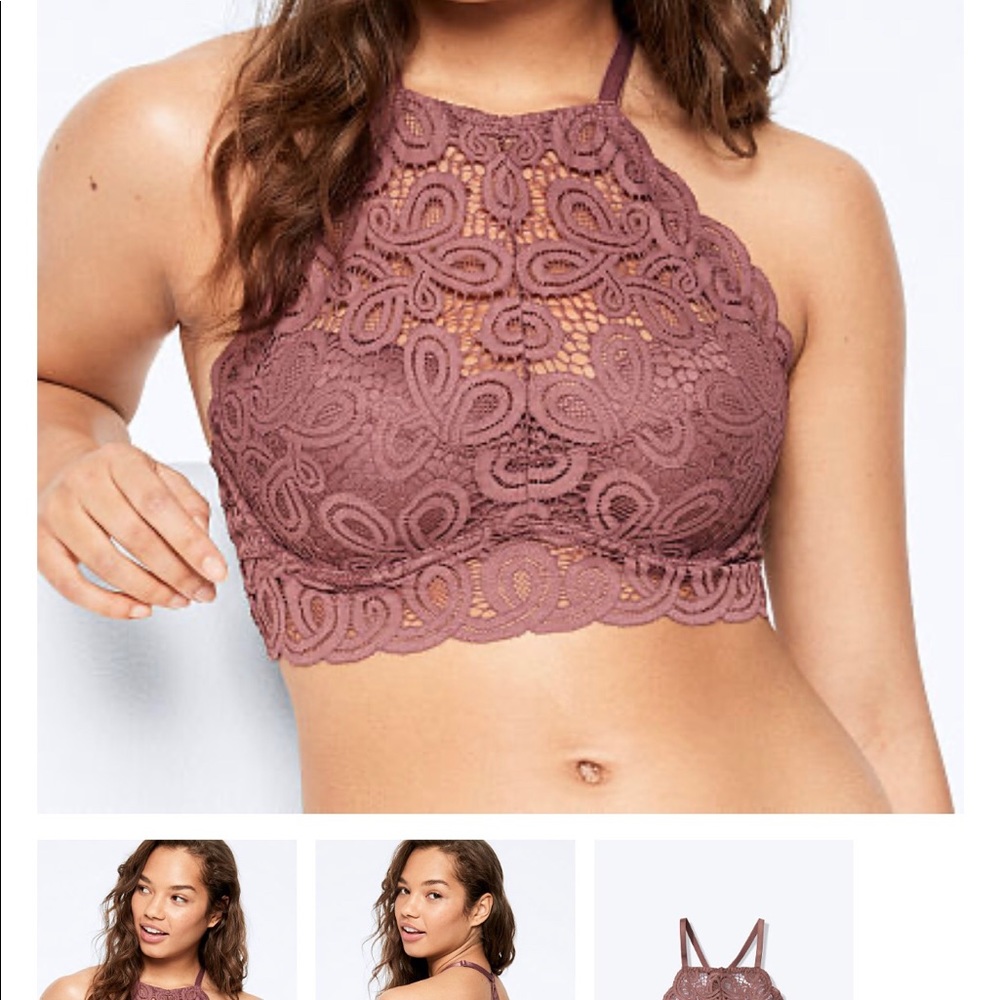 VS Pink, Push-up Bralette, Size Large